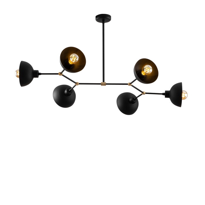 Opviq Dram - 1101 Lámpara de araña industrial en negro Opviq Dram - 1101 Lámpara de araña industrial en negro